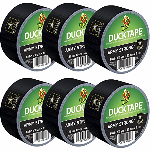 Duck Brand 240638 U.S. Army Printed Duct Tape, 1.88 Inches x 10 Yards, 6 Rolls