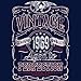 50th Birthday Shirt for Men - Vintage 1974 Aged to Perfection - Navy-003-Lg