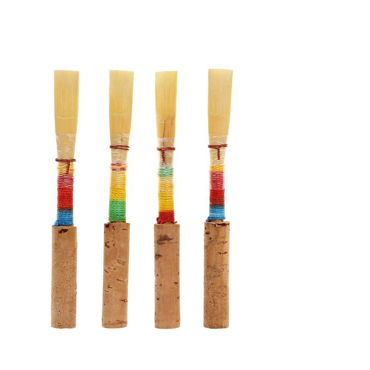 Oboe Reed, Medium Strength Double Reed Set with Protective Tube and Plastic Storage Box 4 Pack for Wind Instrument Musicians