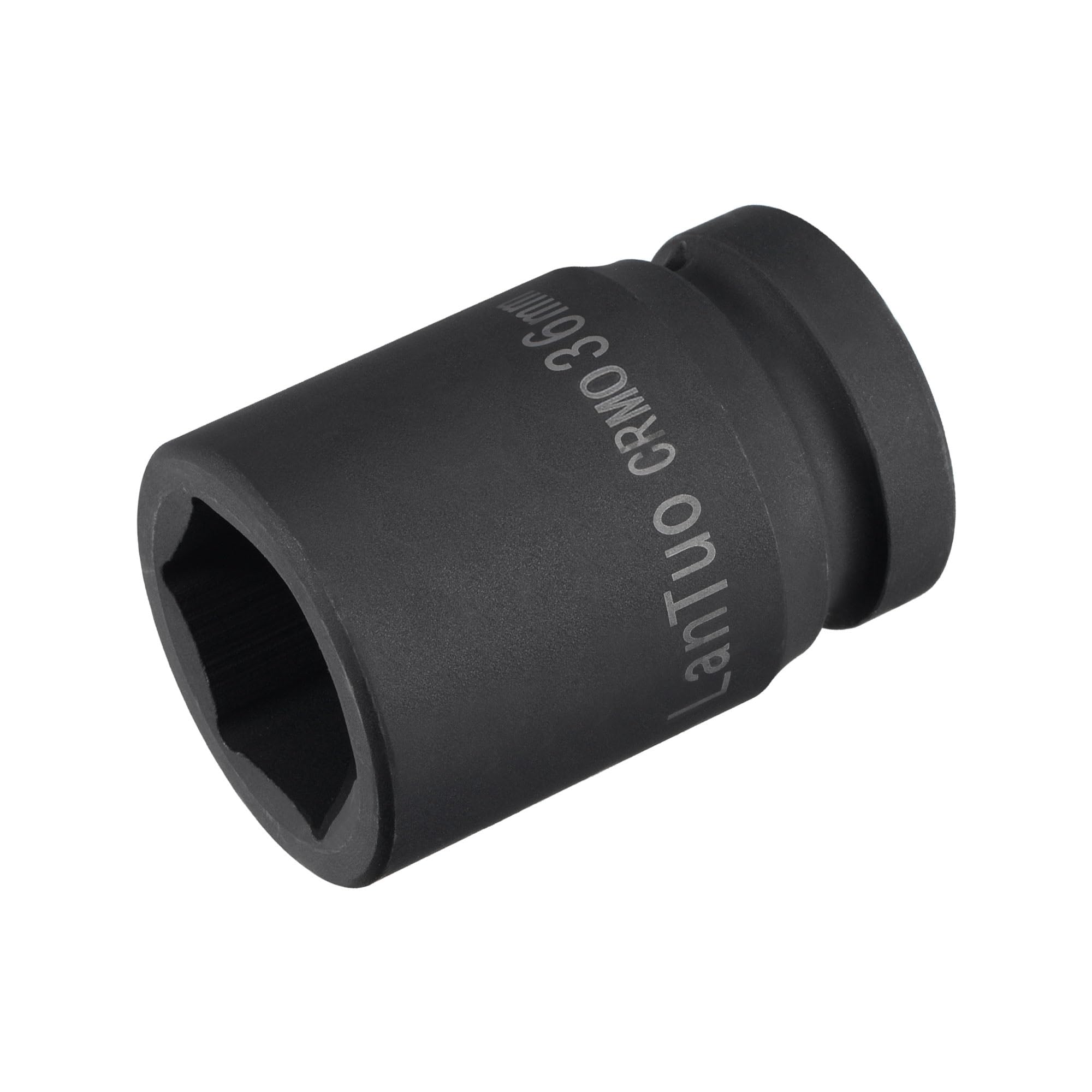 sourcing map 1" Drive by 36mm 6-Point Impact Socket, CR-V 80mm Length, Standard Metric Sizes