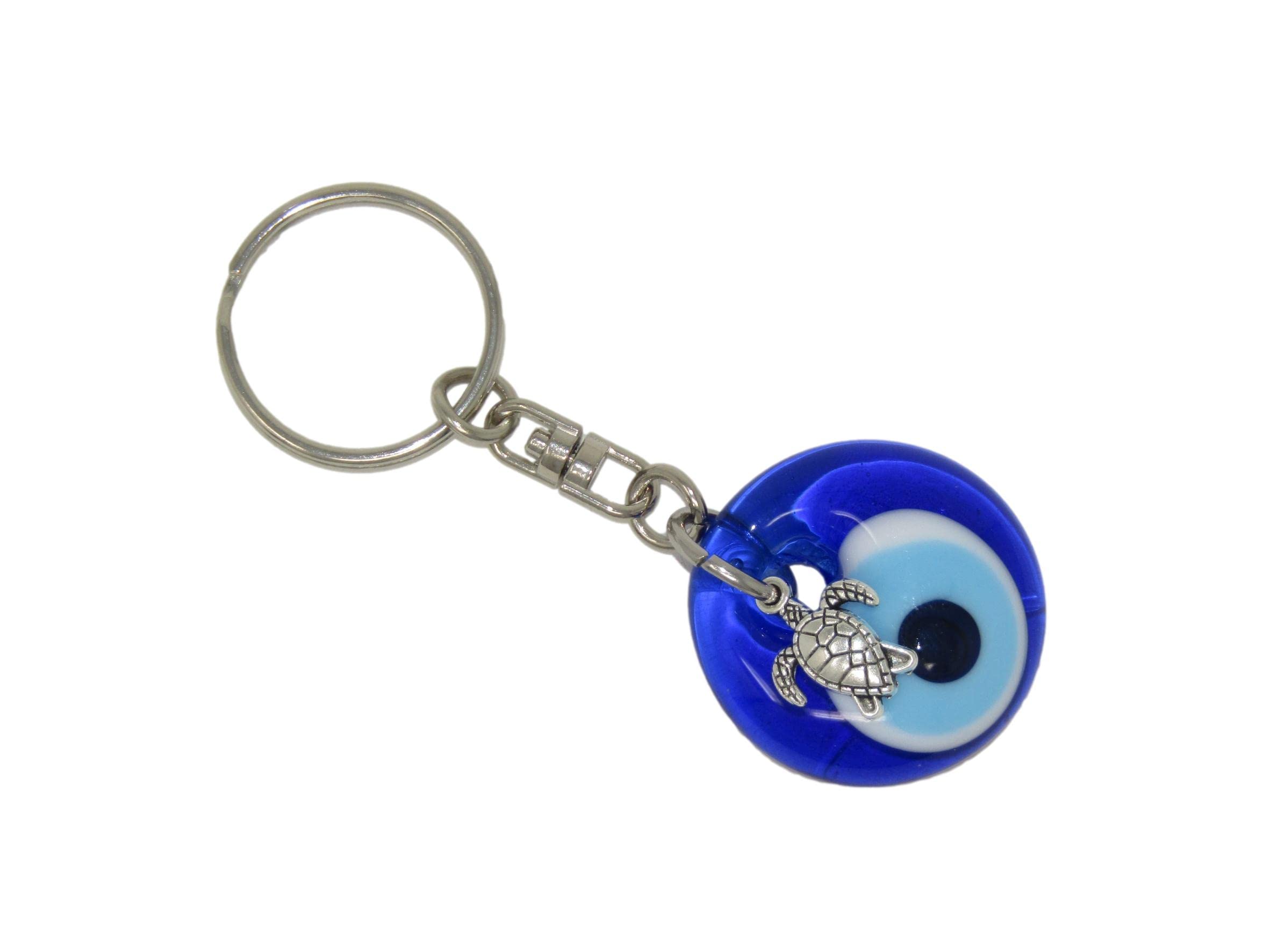 185-3cm Lucky Evil Eye & Lucky Turtle Charm Keyring Bag Hanger