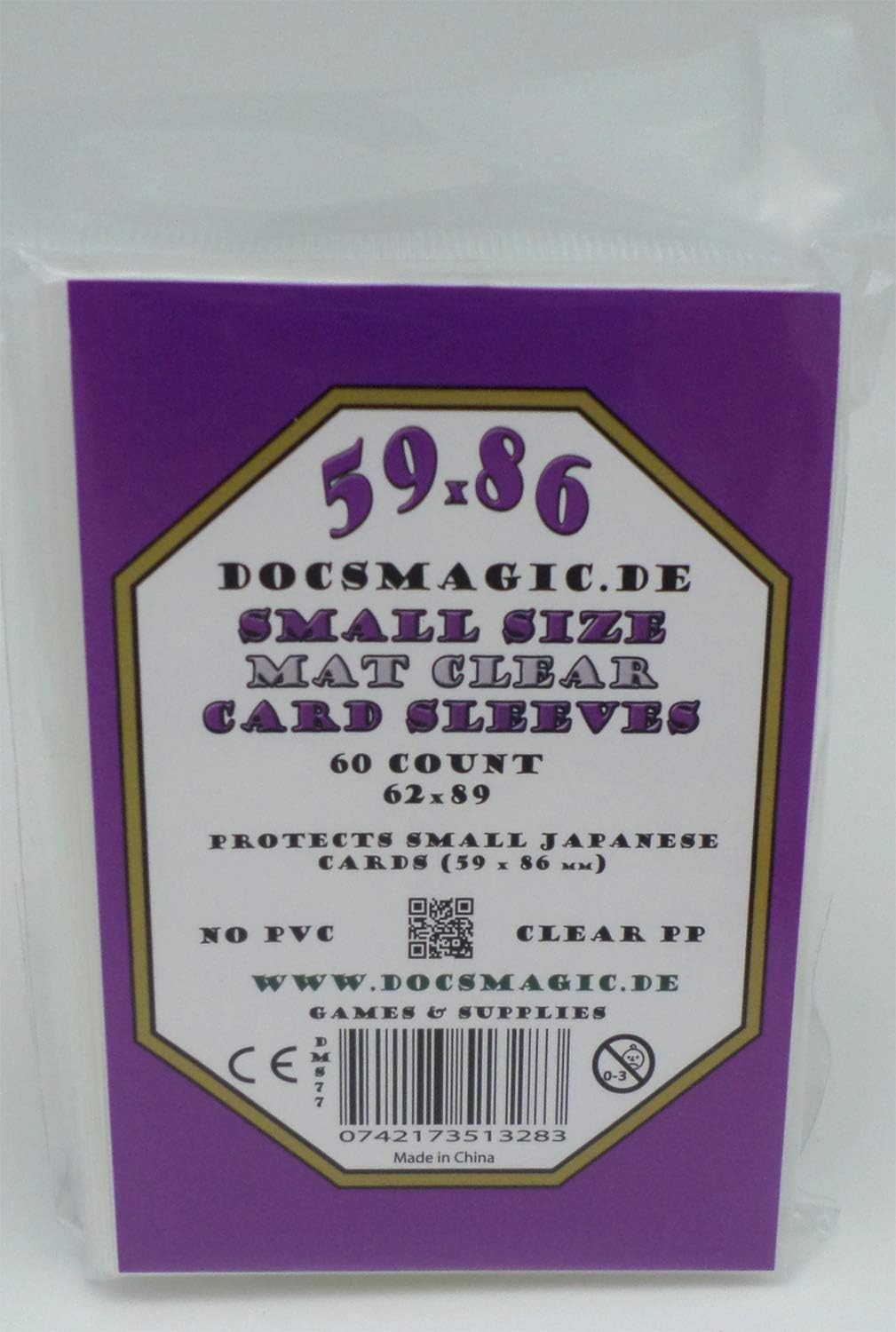 docsmagic.de 60 Mat Clear Card Sleeves Small Size 62 x 89 - YGO CFV - Mini, 4 x 60 Mat - Image 4