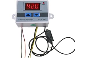 Ldabrye 12V/24V/220V Humidity Control Switches Humidity Sensors Accurate Hygrometer Switches Controller Humidity Controller