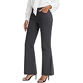 Stelle Women's 30" Bootcut Dress Pants Business Casual with Pockets Stretchy High Waisted Office Pull On Slacks for Work