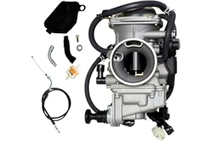 ANIRO MOTO Carburetor & Throttle Cable Replace for Hond Foreman 450 TRX 450 TRX450ES TRX450FE TRX450FM TRX450S TRX 400 TRX 400FW ATV Carburetor Rancher TRX350 350 ES FE FM TE TM TRX 300 TRX 300 FW Carburetor