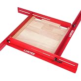 LUNYEE Juice Groove Jig &ndash; Adjustable Metal Router Jig with Quick-Adjust Design for Cutting Board Juice Grooves, Heavy-Duty Steel Rails, Fits 14x8" to 29x22" Boards
