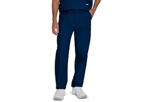 Landau Essentials Relaxed Fit 7-Pocket Elastic Cargo Scrub Pants for Men 8555