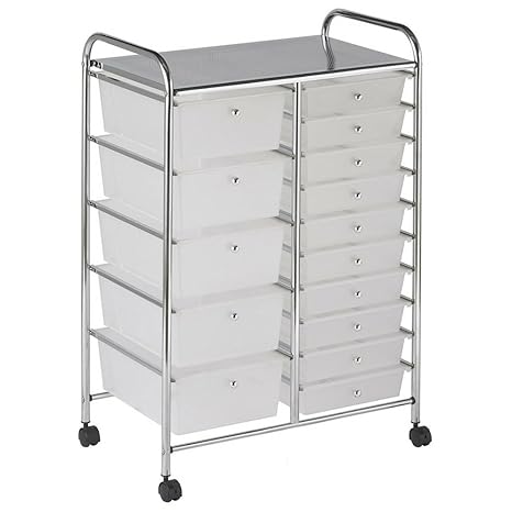 Amazon Com Bs Multi Drawer Plastic Storage Organizer On Wheels