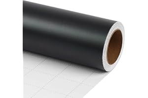 LaRibbons Black Wrapping Paper, Solid Color Matte Metal Gift Paper Jumbo Roll - 30 Inch x 33 Feet, Gift Wrapping Paper for Christmas, Holiday, Wedding, Birthday
