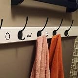 Kulannder 10Pcs Heavy Duty Double Coat Hooks Black Vintage Wall Mounted Hat view 2