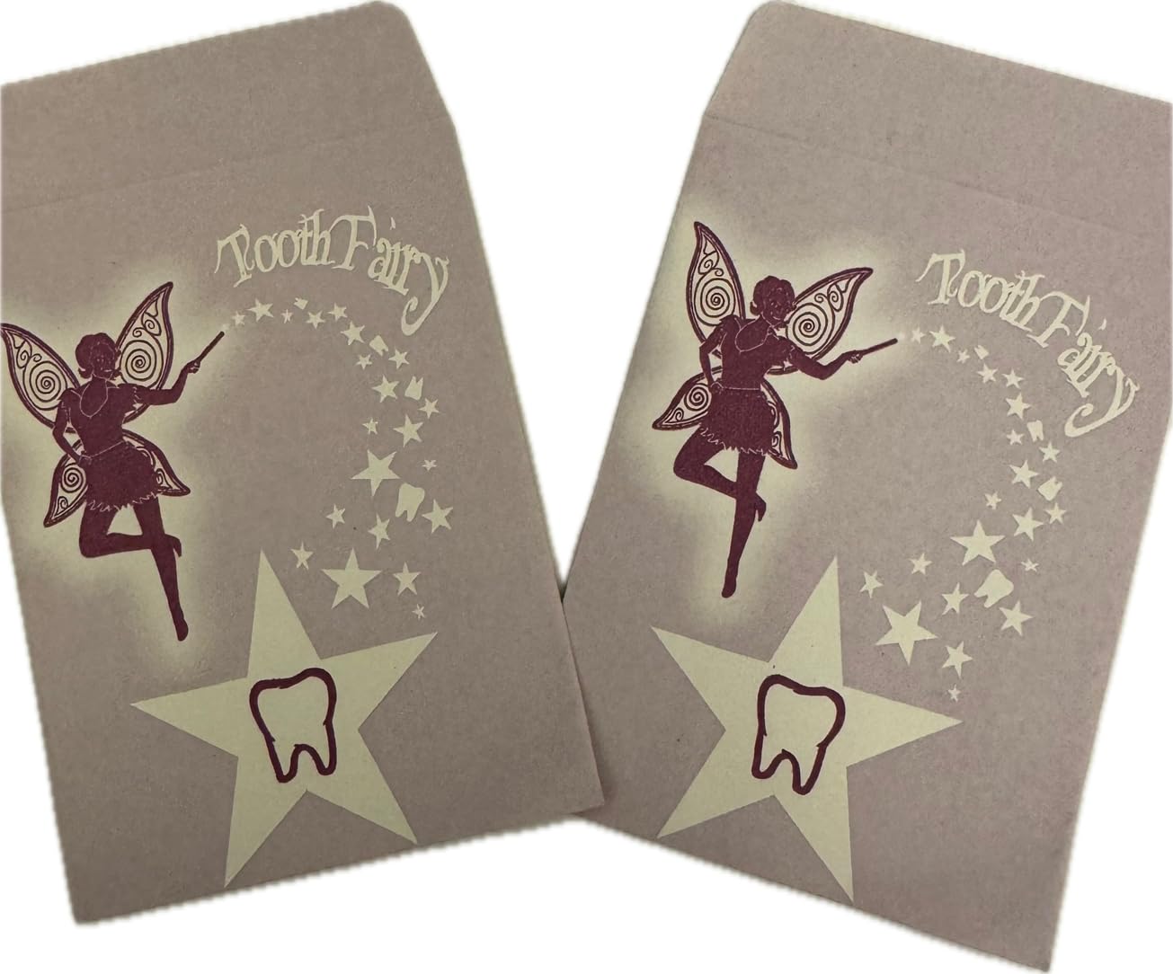 Kids Tooth Fairy Envelopes x 16 envelopes 92X68 mm Tooth Saver - Lilac/Purple envelopes