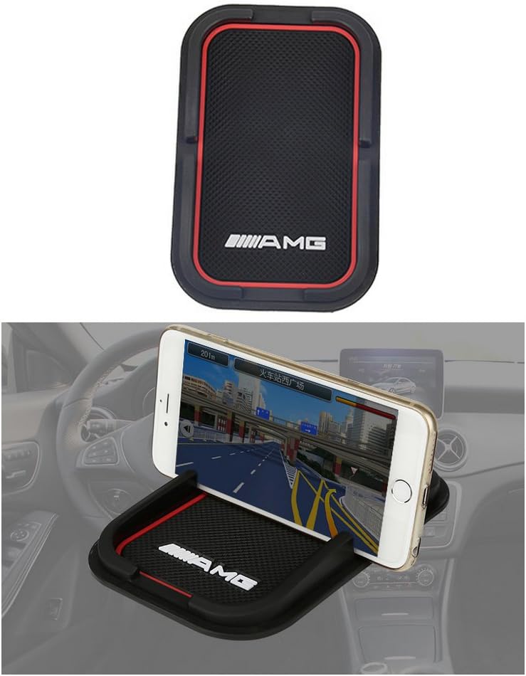 Car Accessory Rubber Sticky Pad Dash Mount Holder for Samsung S5/s4/s3/iphone 4/5/5s/5c/6 and Others Cell Phone Mercedes-Benz AMG Car Accessory