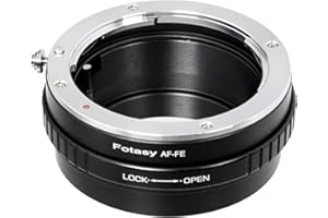 Fotasy Manual A-Mount Lens to E-Mount Adapter, AF E Mount Adapter, Compatible with Sony A-Mount AF Lense Sony a7 a7r a7s a7 II III IV a9 a9II a7c aplha 1 a6600 a6500 a6400 a6300 a6100 ZV-E10
