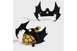 ENRICHOICE Turtle Leash,Tortoise Costume,Turtle Wings Pet Accessory Sweater for Turtle Funny Halloween Costumes Accessories(Black)