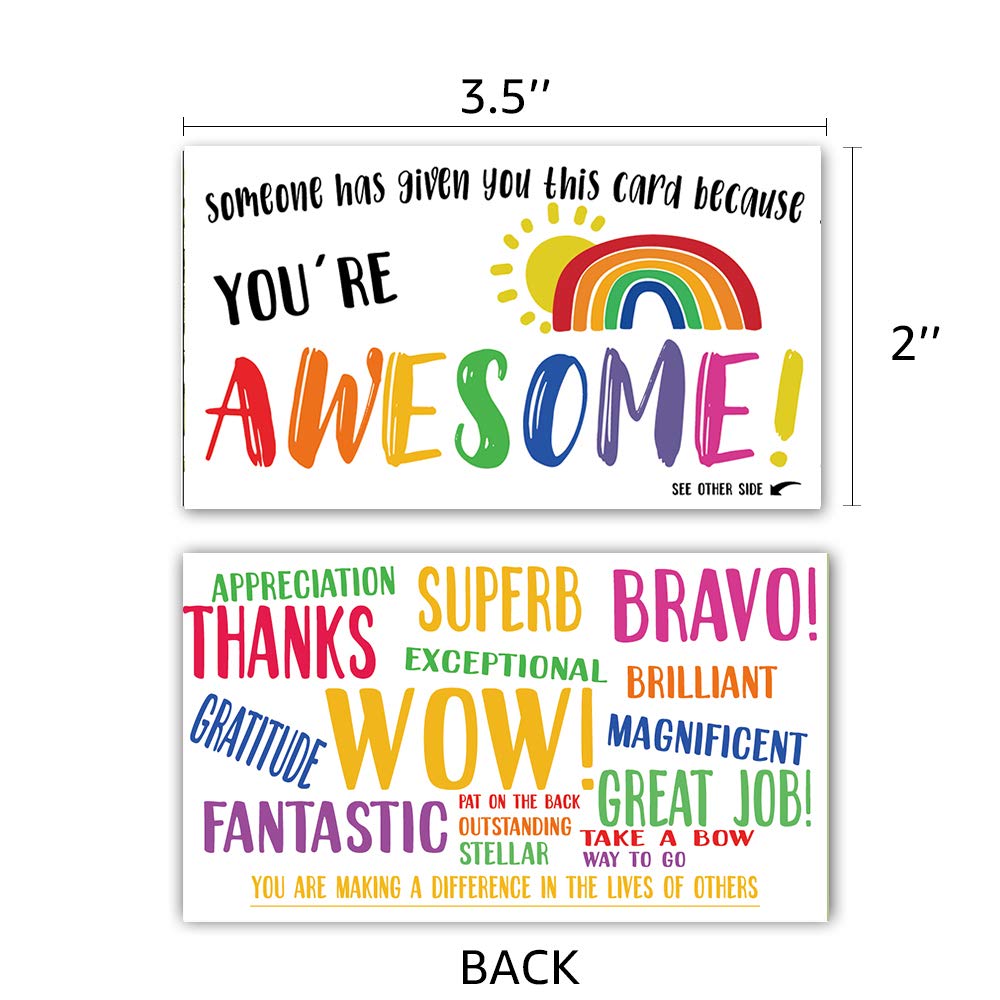 Kudos Notes Mua 50 You Are Awesome Postcards (3.5