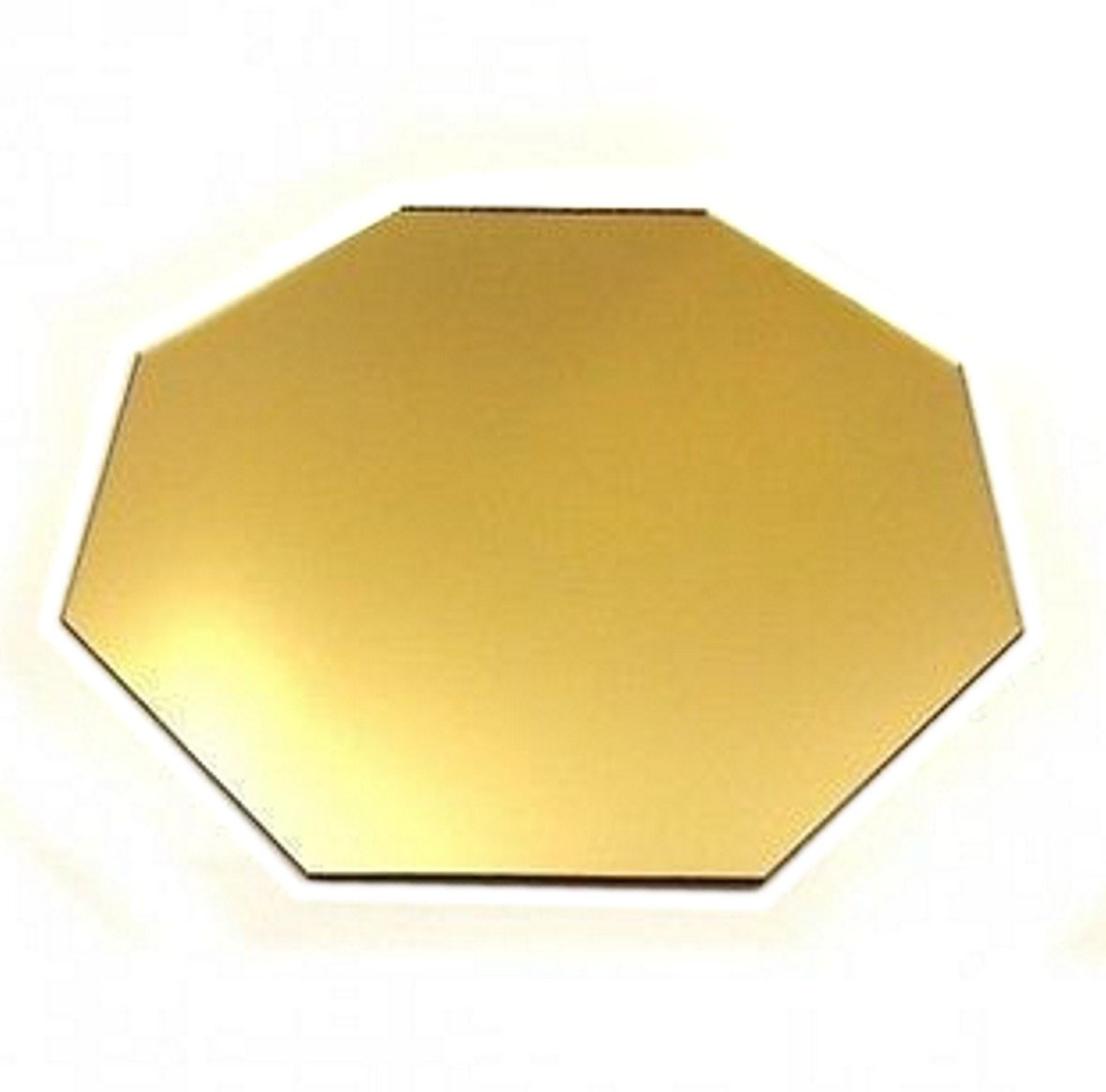 Super Cool Creations 8 Octagon Gold Mirror Acrylic Coasters