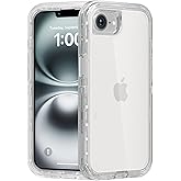 Follaroma for iPhone 16e Case, Heavy Duty Shockproof Protection Phone Cases, Anti-Drop, Dual Layer Transparent Protective Cover Compatible with iPhone 16e, 6.1 inch, Crystal Clear