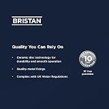 Bristan Echo Kitchen Tap Swivel Spout Two Lever EasyFit Black EC SNK EF BLK view 6