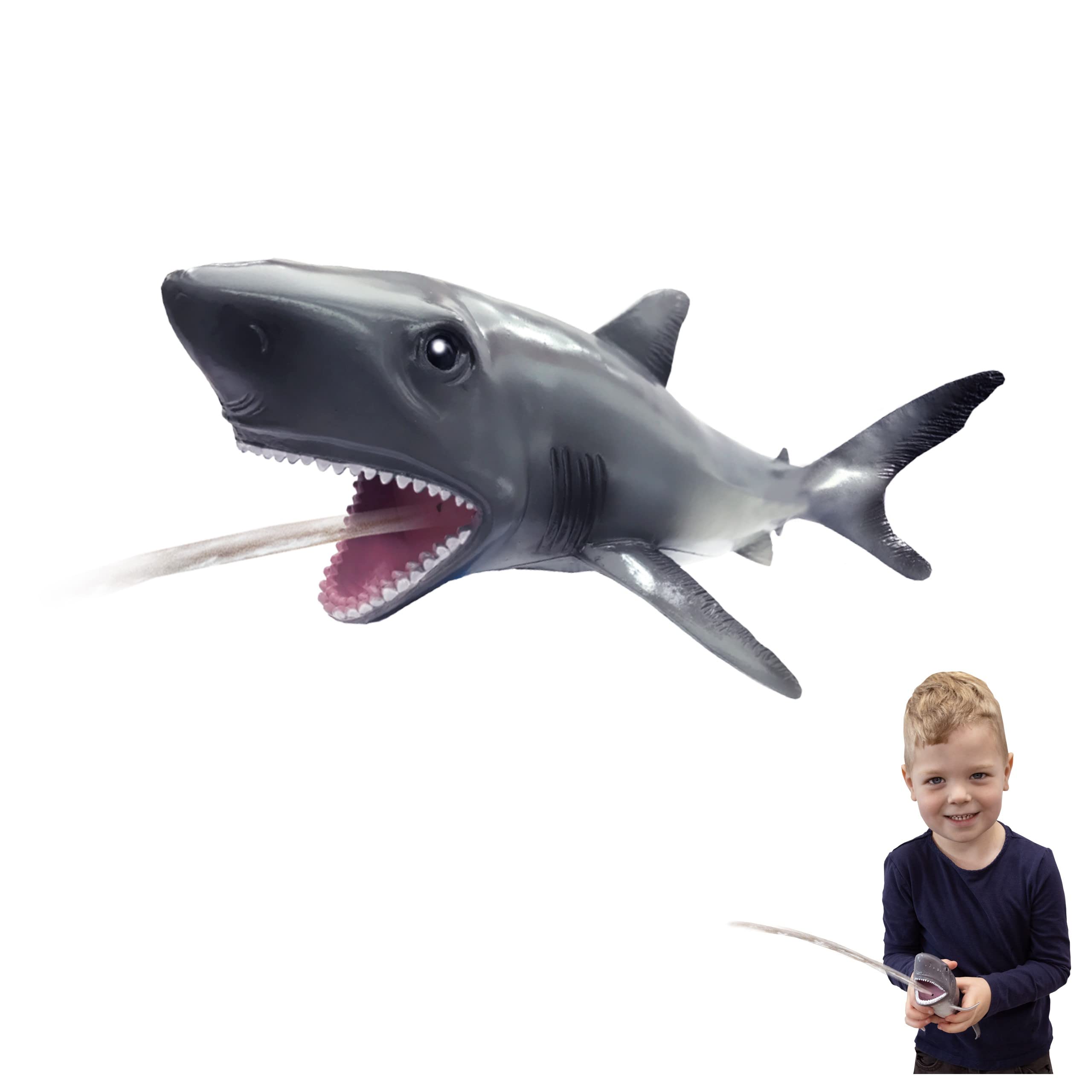 Bath Squirts - Shark from Deluxebase. Animal Squirts Bath Toy for Kids. Ideal for water play โ image 1