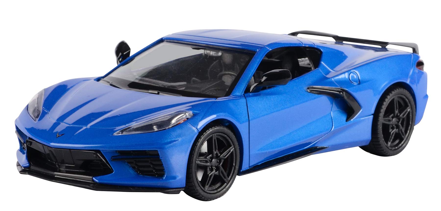 OPO 10 - Miniature car reproduced at 1/24 scale compatible for blue Corvette C8 2020 - Motormax 79360