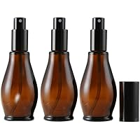 Enslz Leere Sprühflasche Aus Glas – 100 Ml, Mit Zerstäuber, Nachfüllbar, Weiß