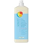 Sonett Organic Olive Laundry Liquid for Wool and Silk, Sensitive skin 34 oz/1L (Sensitive Olive Laundry Liquid for Wool and Silk) Certified Organically Grown (1, blue)