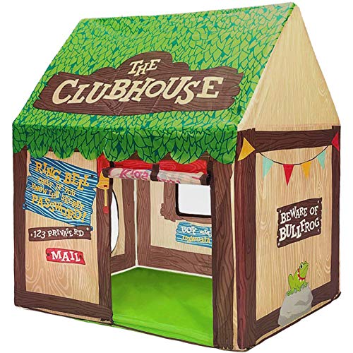 swehouse clubhouse tent kids play tents for boys school toys for indoor and outdoor games children playhouse with roll-up door and windows