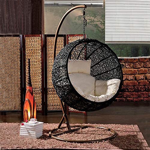 TSDS Indoor Reinforced Hanging Basket Courtyard Terrace Wicker Chair