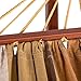 Lazy Daze Hammocks 12Feet Wood Arc Hammock Stand and Cotton Fabric Spreader Bar Hammock Combo, Mother Earth Striped