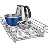 LYNK PROFESSIONAL® Pull Out Cabinet Organizer, 14" x 21" Slide Out Drawers for Kitchen Cabinets - Sliding Pull-Out Pantry Shelves – Home Shelf Organizers - Lifetime Ltd. Warranty, Chrome