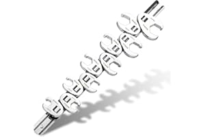 SHALL 3/8" Flare Nut Wrench Set, 10-Piece Metric Crowfoot Flare Nut Tool Kit for Nut Removal, 10-19mm, Clip-on Organizer, Too