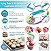 Cupcake Baking Cup Molds Bundle Easy Clean Pastry Liners 48 Nonstick Reusable Silicone Muffin Molds with Icing Pen Cupcake & Cake Decorating Pen Set