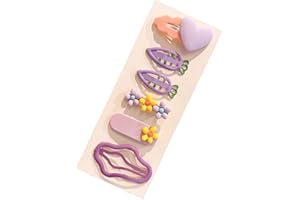 6pcs Small Hairpins For Kids Metal Hair Clip Adorable Irregular Design Girls Hair Decoration Accessories Small Baby Hairpins