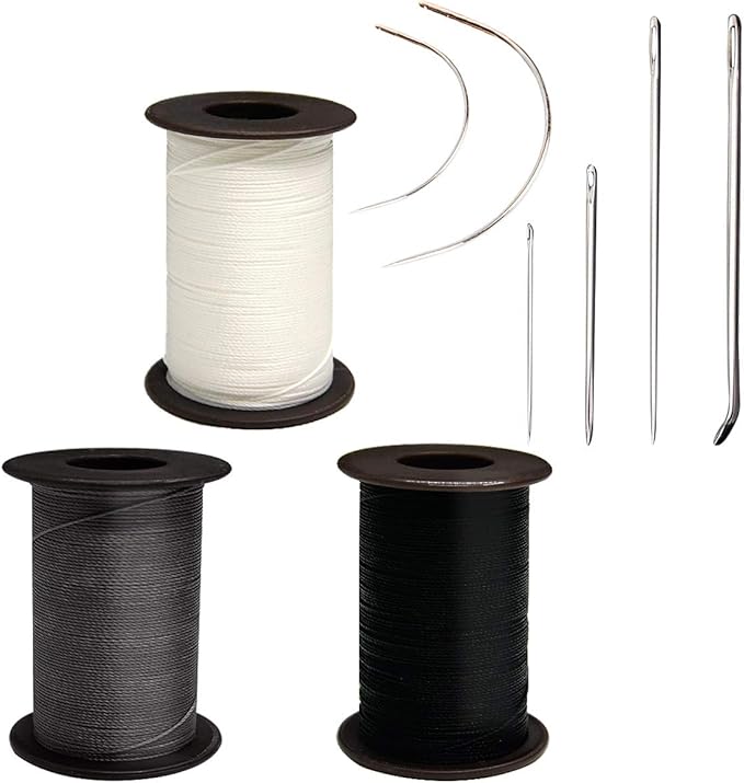 Waxed Thread Extra Strong Upholstery Repair Kit for Leather Sewing/Bookbinding/Shoe