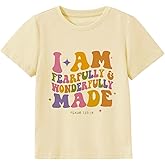 IAM A Child of God Christian Shirts for Kids Toddler Jesus Religious Tee Tops Bible Verse Clothes 2-7 Years
