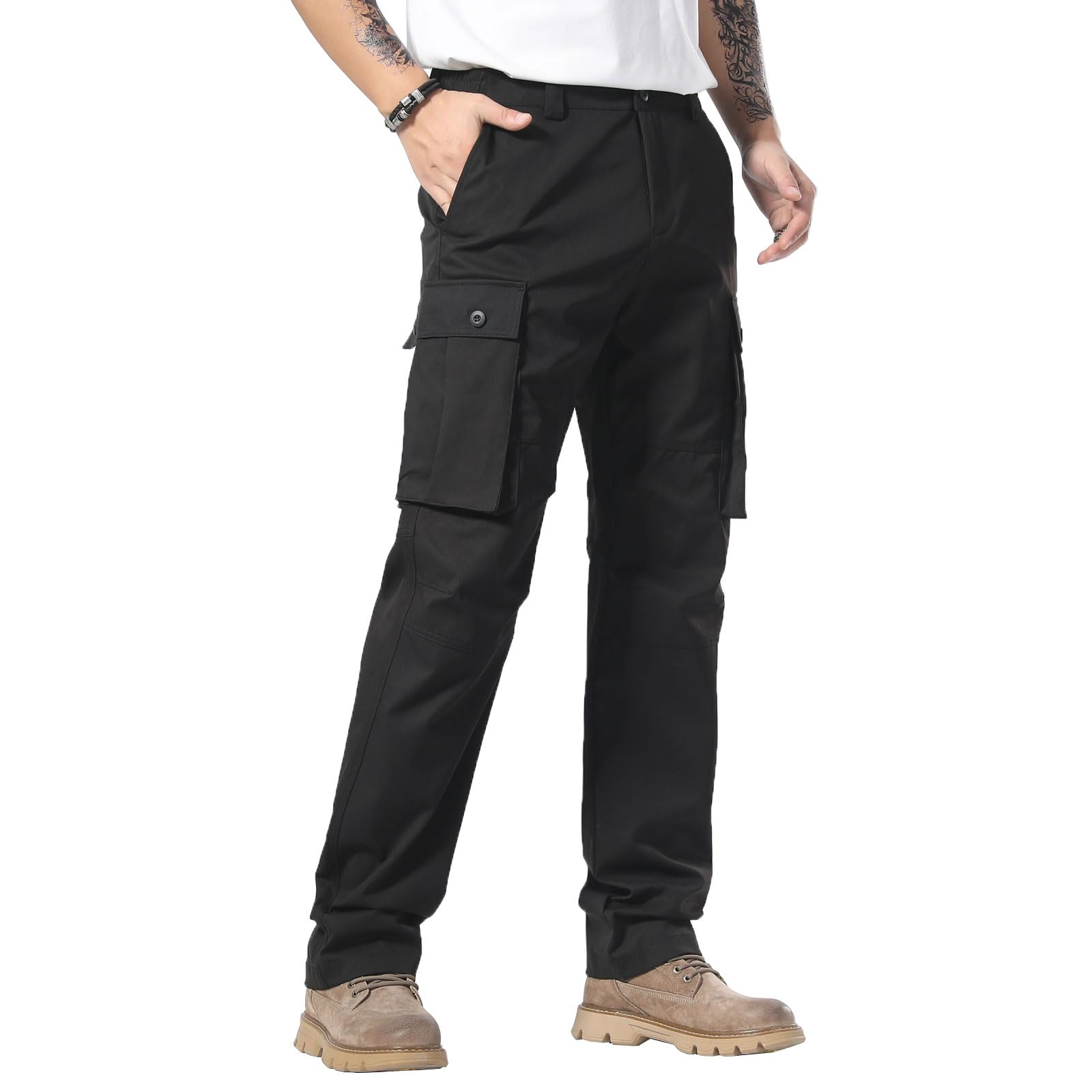 0401~4 Pockets Plain EPSILON Pants with Belt Loops