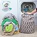 Filo Extra Heavy Duty Laundry Drawstring Duffle Bag, Storage Sisal Rope Bins, Baskets, Rope Woven Nursery Bins