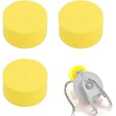 Goktvai 3pcs Toilet Tank Flapper Replacement, EVA Foam Buoy Float | Water Level Control Universal Fit 2-inch/5.08cm and 3-inch/7.62cm Flush Valve Seats Water-Saving Toilet Tank Repair Parts