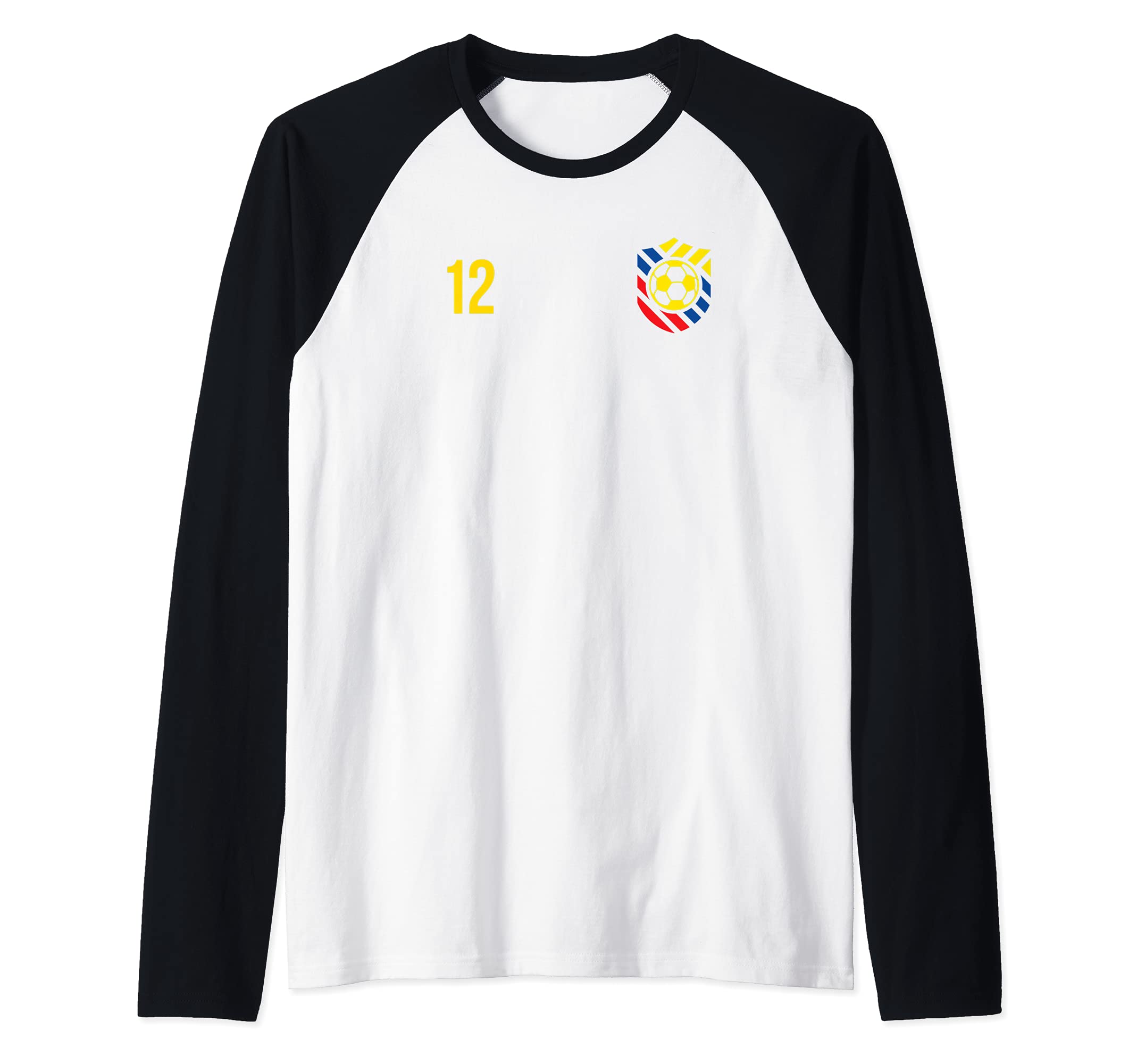 Flag Ecuador Raglan Baseball Tee