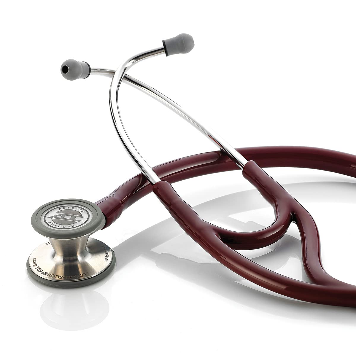 ADC Adscope 601 - Convertible Cardiology Stethoscope - Burgundy