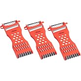 Saim Vegetable Peeler Metal Scraper Fruit Grater Slicer, Multifunction Kitchen Grater Slicer Tool,for Vegetable,Fruit,Cucumbe