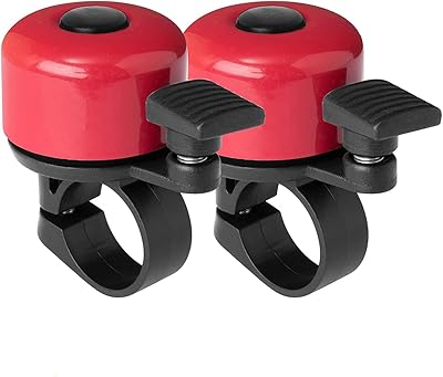Binudum Fahrradklingel 2er Pack Laut und Melodisch Klang Fahrrad Klingel Klassisch Mini Fahrradglocke für Kinder und Erwachsene für Rennrad, Mountainbike und Roller