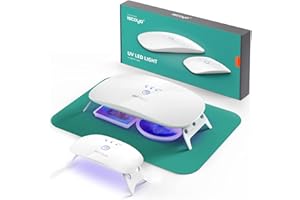 ISTOYO 2 Pack UV Light for Resin, Large Size Dual Wavelength UV Resin Light and Portable UV Lamp for Resin Curing, UV Resin Kit, Resin Supplies for UV Resin, Jewelry Making, DIY Craft