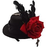 GRACEART Steampunk Mini Top Hat for Women Headwear Costume Accessories