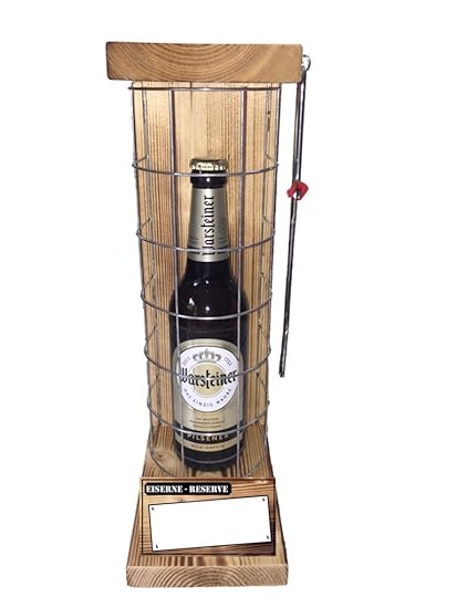 Neutral zum Beschriften - Die Eiserne Reserve Warsteiner Pilsener 0,50L incl. Säge - Das ausgefallenes witziges originelles l