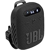 JBL Wind 3 FM Bluetooth Handlebar Speaker, Black