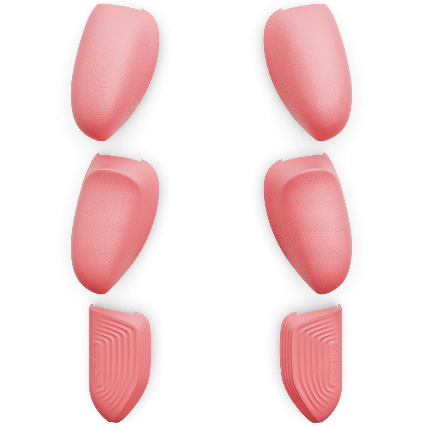 Skull & Co. Interchangeable Lite Grip Set for GripCase Lite: Snap/Trigger/Plus Grips [to fit All Hands Sizes] for Nintendo Switch Lite [3 Pairs] - Coral