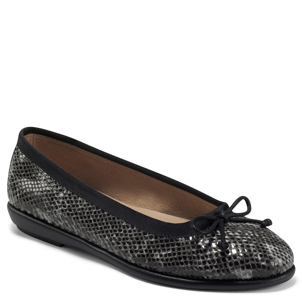 Aerosoles Women’s HOMEBET Ballet Flat, Black Snake, 6