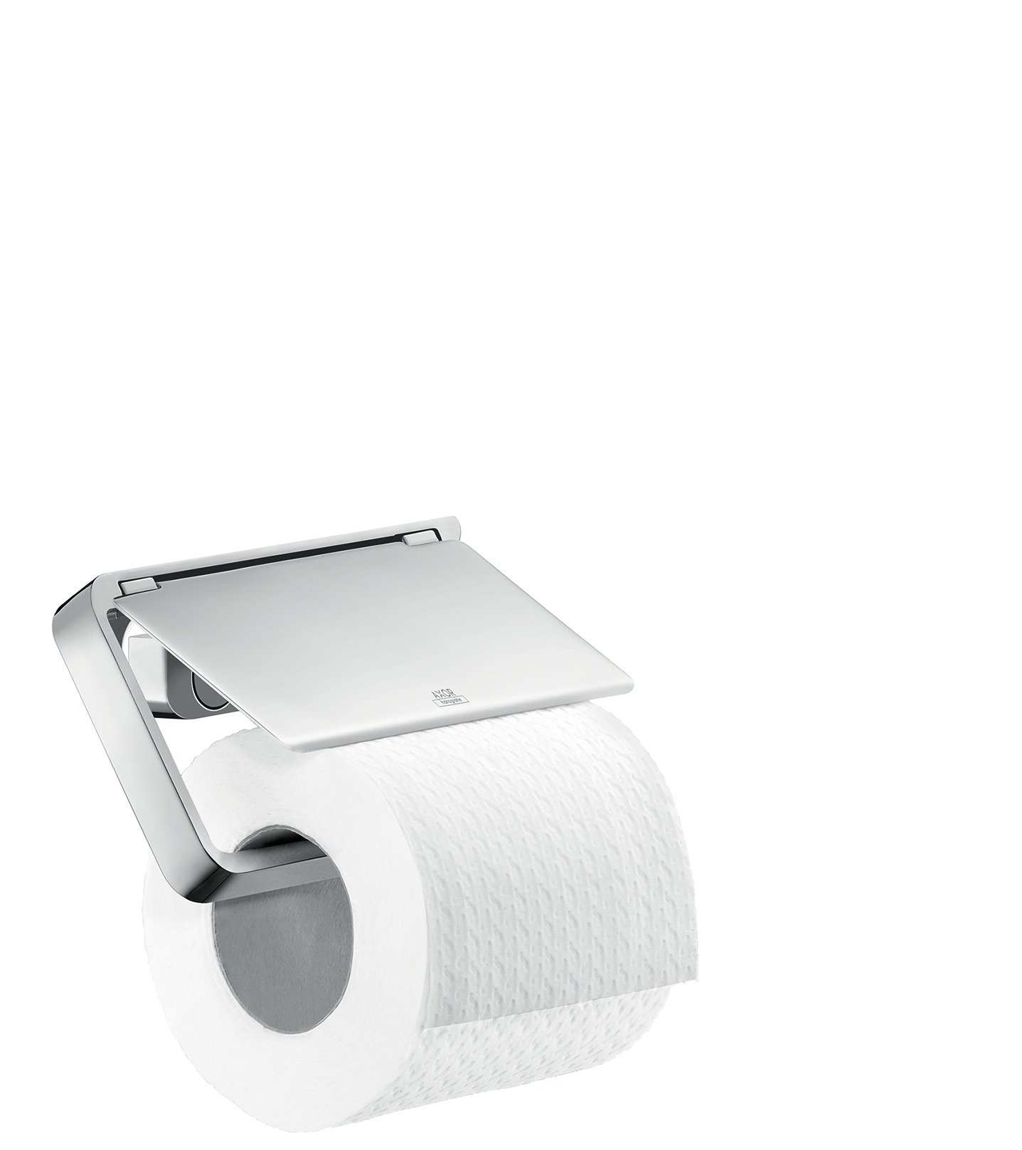AXOR 42836000 Universal Accessories Toilet Roll Holder with Cover, Chrome