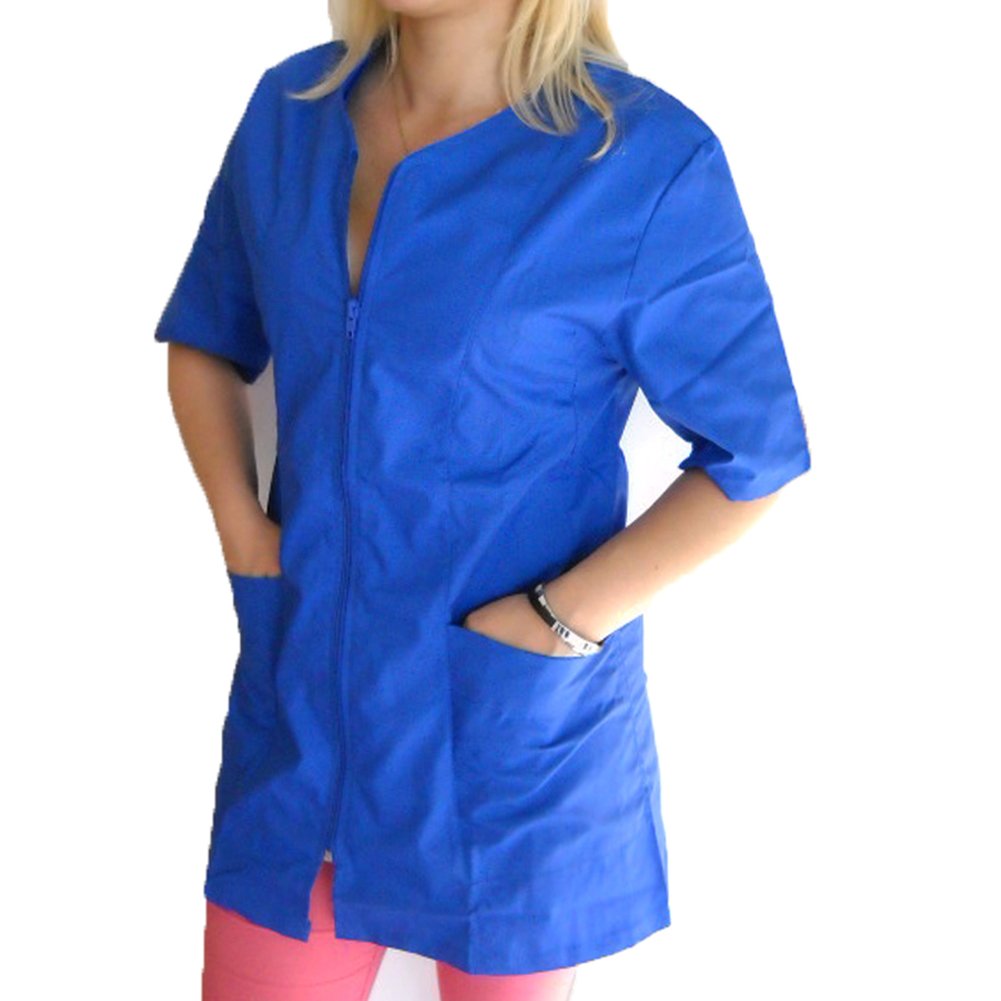 Salon Top Coat Beauty Salon Massage Salon Centre Zip Cotton Work XX-Large